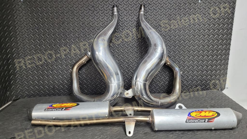 FMF Fatty Gold Series w/ Power Core 2 Silencers *USED* - Parts - Used