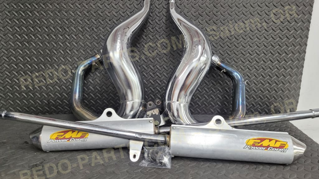 FMF Fatty Gold Series w/ Power Core 2 Silencers *USED* - Parts - Used