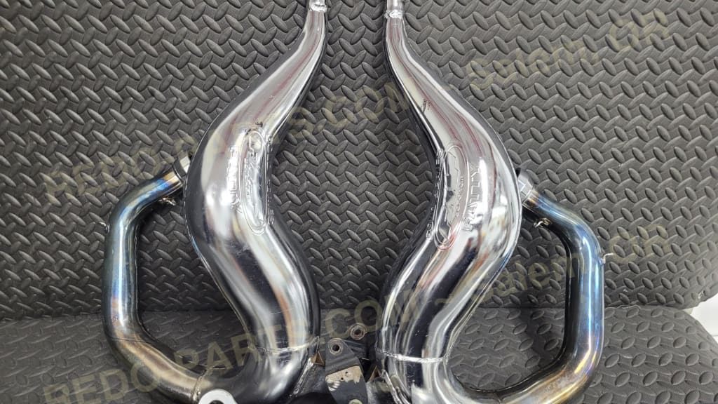 FMF Fatty Gold Series w/ Power Core 2 Silencers *USED* - Parts - Used