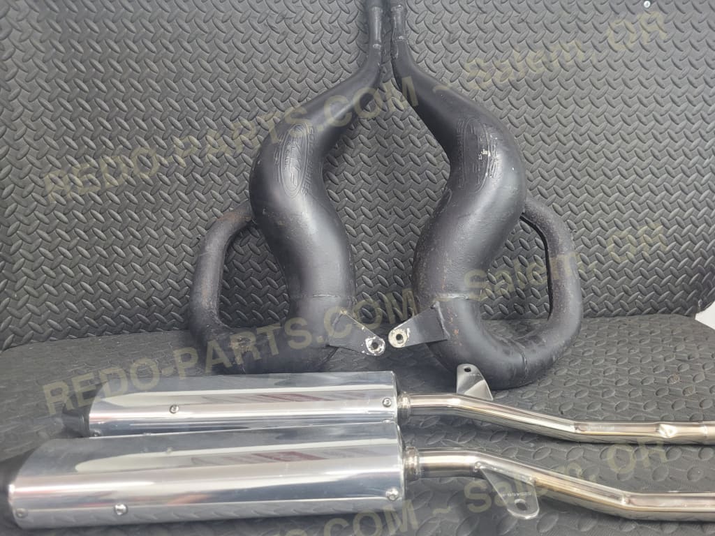 FMF SST Gold Series Head Pipes w/ Stingers and Silencers *USED* - Parts - Used