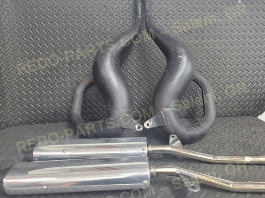 FMF SST Gold Series Head Pipes w/ Stingers and Silencers *USED* - Parts - Used