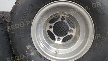 Front and Rear ITP Wheels With Dirt Tires *USED* Parts - Used