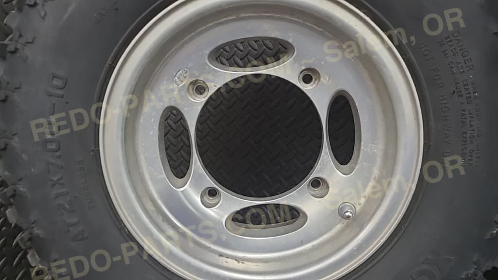 Front and Rear ITP Wheels With Dirt Tires *USED* Parts - Used