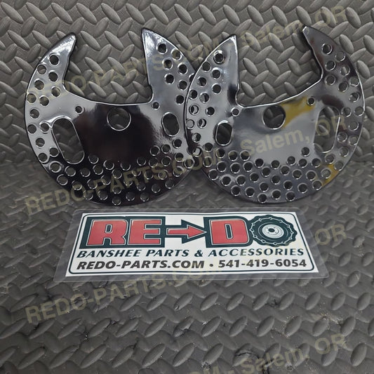Gloss Black Powder Coated Front Brake Shield Set of 2 *Like NEW* Parts - Used