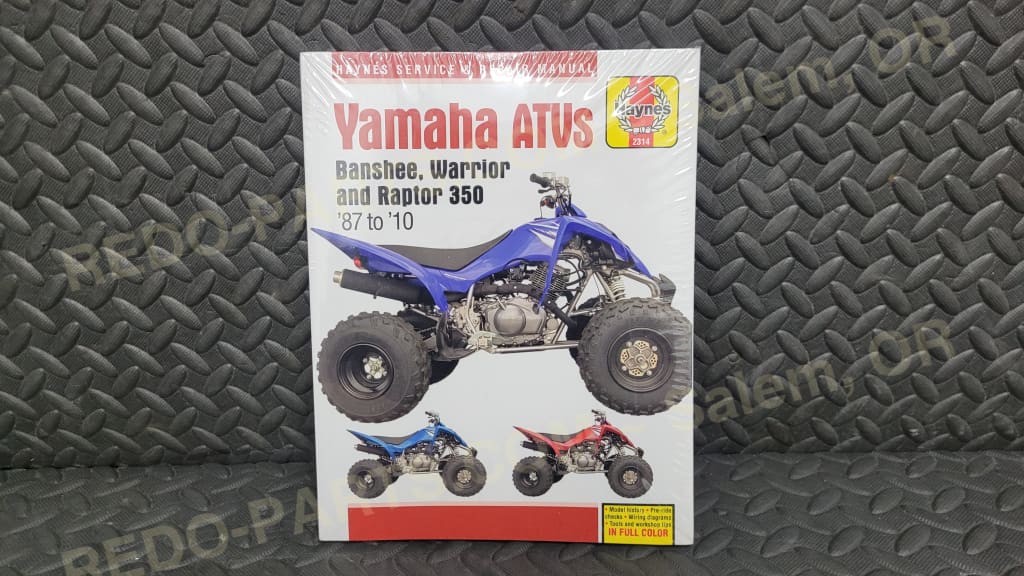 Haynes Service Manual Banshee Warrior and Raptor 350 ’87 to ’10 *NEW* - Parts - New