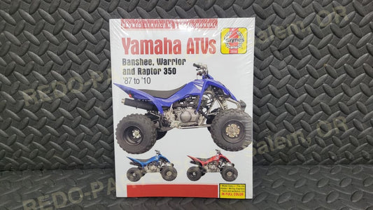 Haynes Service Manual Banshee Warrior and Raptor 350 ’87 to ’10 *NEW* - Parts - New