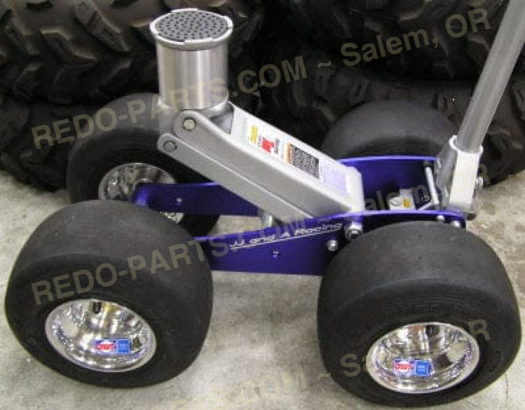 JJ and A Off-Road Big-Wheel All-Terrain Aluminum Racing-Style Hydraulic Floor Jack BLUE *NEW* Parts - New