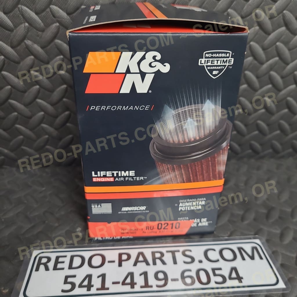 K&N Air Filter 3x5 Single Filter Mounts to Stock Carb Air Horn *NEW* Parts - New