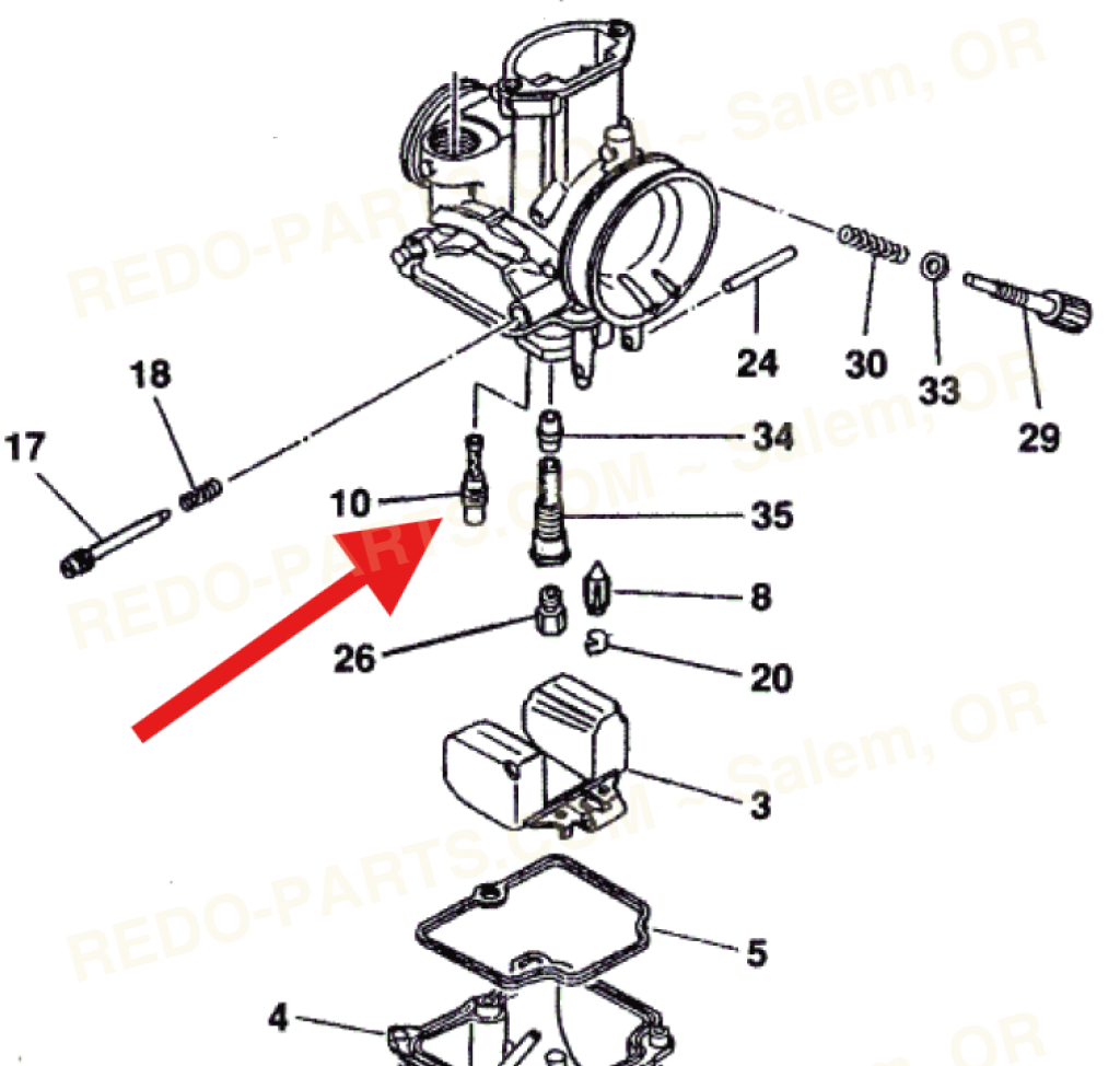 Keihin PWK Carb Pilot Slow Jets #35-80 *NEW* Parts - New