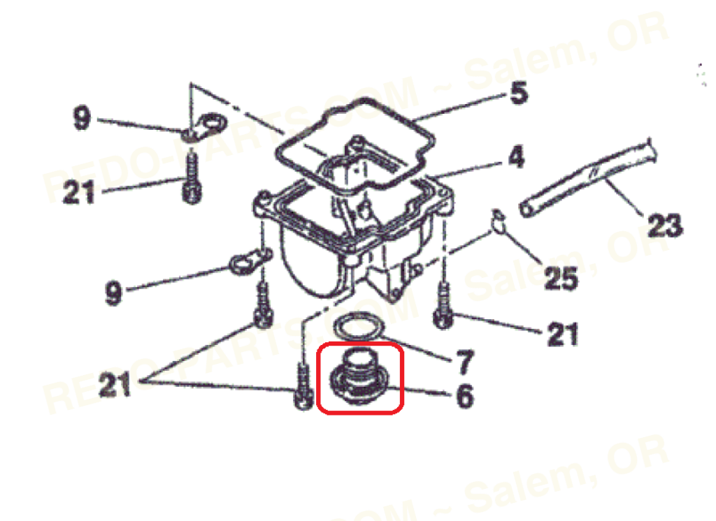 Keihin PWK Float Bowl Drain Plug *NEW* Parts - New