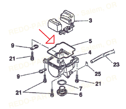 Keihin PWK Float Bowl O-Ring Gasket *NEW* Parts - New