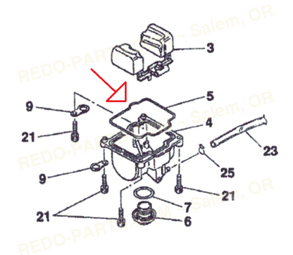 Keihin PWK Float Bowl O-Ring Gasket *NEW* Parts - New
