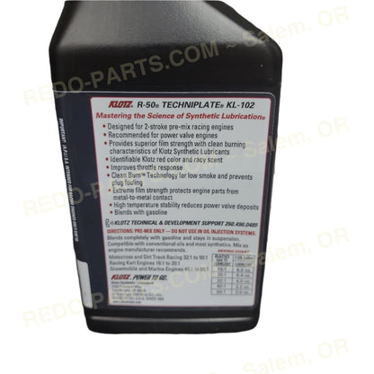 KLOTZ R-50 Racing 2-Stroke Pre-Mix Techniplate Synthetic Oil 1 Pint *NEW* Parts - New