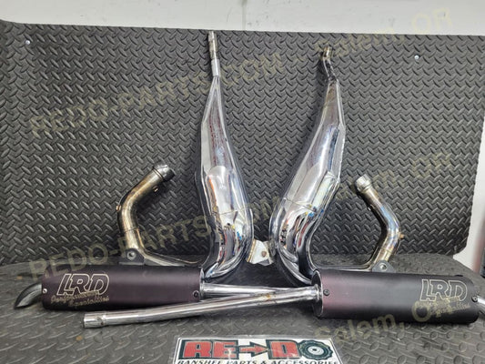 LRD Exhaust Pipes w/ Stingers and Silencers *USED* Parts Used