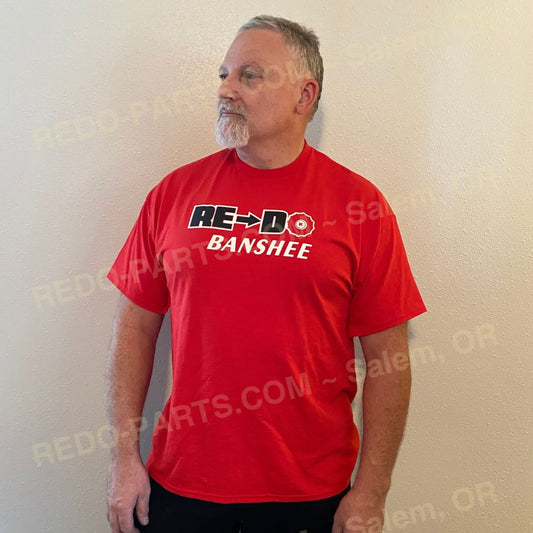 Men’s Red SS Tee White Logo *NEW* Swag