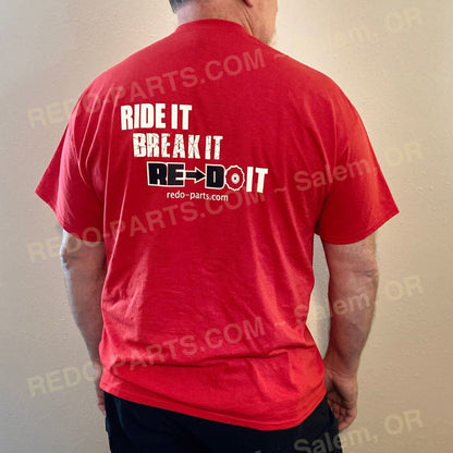 Men’s Red SS Tee White Logo *NEW* Swag