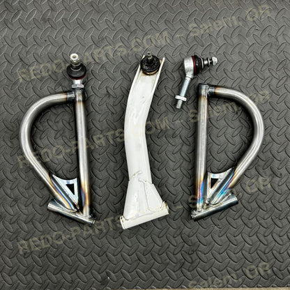 MMW Front D-Arms w- Removable Ball Joints Pair Custom Replacement for OEM J-Arms *NEW* Parts - New