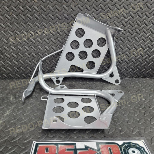 Modified Factory OEM Heel Guards w/ Fresh Powder Coat Silver *USED LIKE NEW* Parts Used