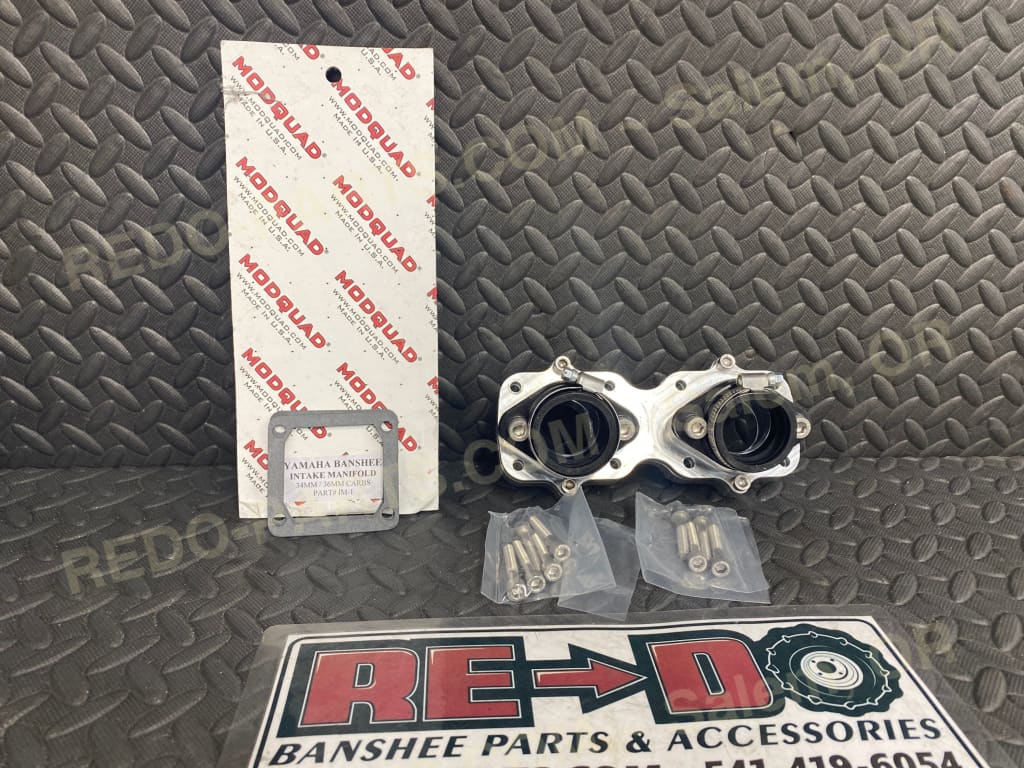 Modquad 2pc Billet Intake for 34 -36mm Carbs *NEW* Open Package Parts - New