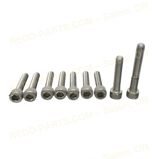 Modquad Clutch Cover Bolts Allen Head Stainless Steel - 9pc *NEW* Parts - New