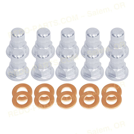 Modquad Cool Head Acorn Nuts 10 Steel Nuts 10 Copper Washers *NEW* Parts - New