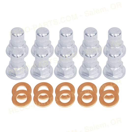 Modquad Cool Head Acorn Nuts 10 Steel Nuts 10 Copper Washers *NEW* Parts - New