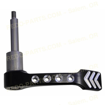 Modquad Extended Thumb Throttle Billet Aluminum with Arrow Design *NEW* Black Anodized Parts - New