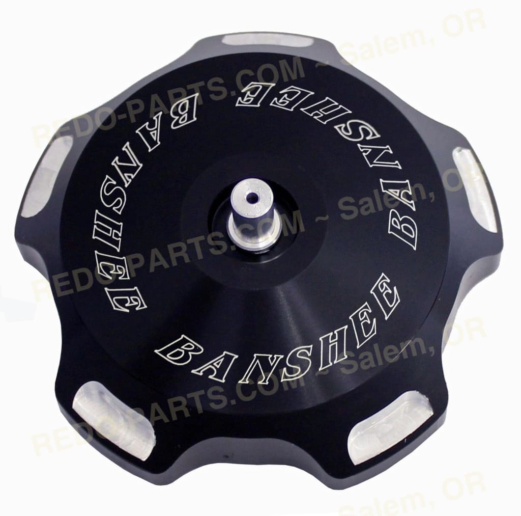 Modquad Gas Cap Billet Aluminum Assorted Styles *NEW* Black Logo Banshee Parts - New