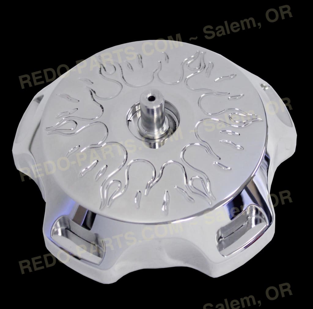 Modquad Gas Cap Billet Aluminum Assorted Styles *NEW* Polished Flames Parts - New