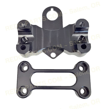 Modquad Handlebar Clamp Aluminum Phat Bar 1-1-8″ Black Anodized*NEW* Parts - New