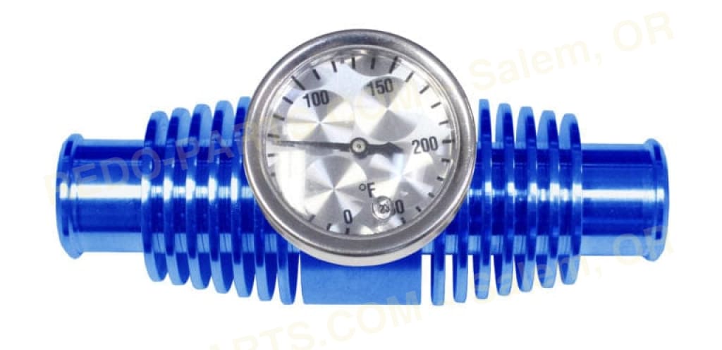 Modquad Inline Cooler w-Temp Gauge Billet Aluminum 3 inch Variety of Colors *NEW* Blue Parts - New