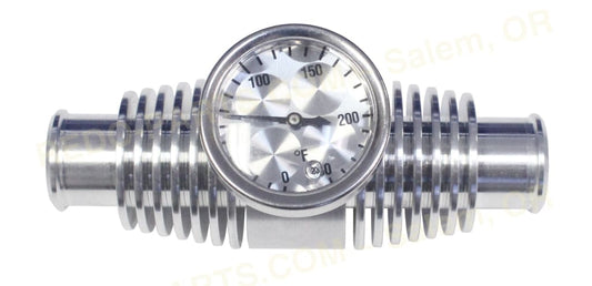 Modquad Inline Cooler w-Temp Gauge Billet Aluminum 3 inch Variety of Colors *NEW* Billet Parts - New