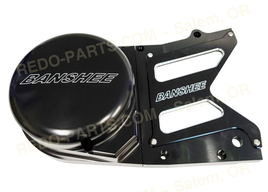Modquad Stator Cover Solid Front 3pc Design Billet Aluminum 6 Style Options 2 Finishes *NEW* Engraved Banshee Front and