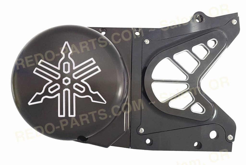 Modquad Stator Cover Solid Front 3pc Design Billet Aluminum 6 Style Options 2 Finishes *NEW* Turning Logo Front