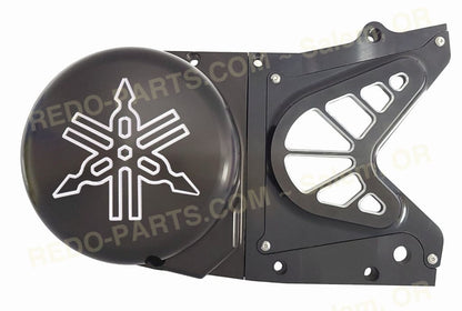 Modquad Stator Cover Solid Front 3pc Design Billet Aluminum 6 Style Options 2 Finishes *NEW* Turning Logo Front