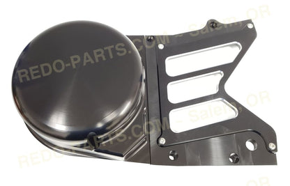 Modquad Stator Cover Solid Front 3pc Design Billet Aluminum 6 Style Options 2 Finishes *NEW* Plain Front / Open Rear