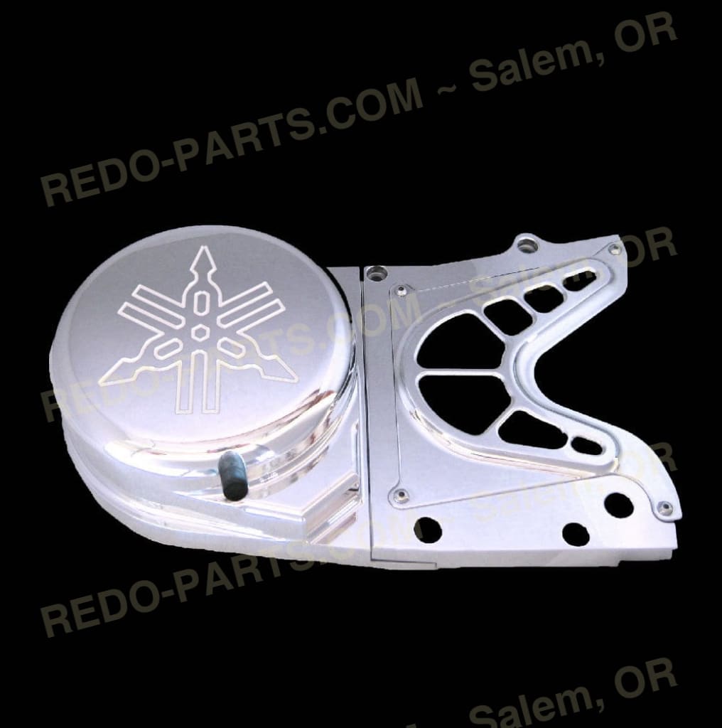 Modquad Stator Cover Solid Front 3pc Design Billet Aluminum 6 Style Options 2 Finishes *NEW* Turning Logo Front