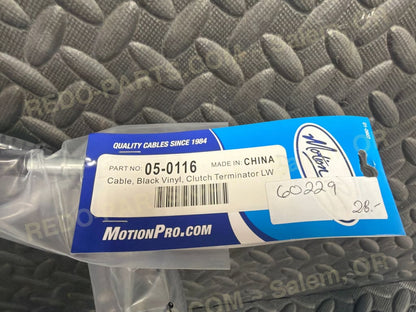 Motion Pro Black Vinyl Clutch Cable Terminator LW *NEW* - Parts - New