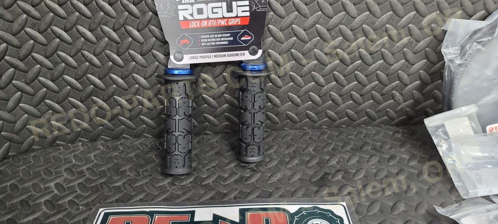 ODI Rogue Lockon Grips 125MM Black/Blue * NEW Parts - New