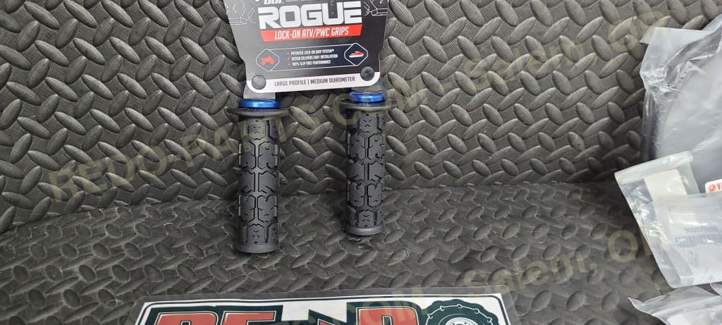 ODI Rogue Lockon Grips 125MM Black/Blue * NEW Parts - New