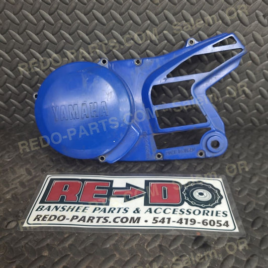 OEM Stator Cover Painted Blue w/ Repair *USED* Parts - Used