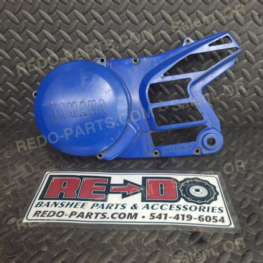 OEM Stator Cover Painted Blue w/ Repair *USED* Parts - Used