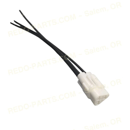 OEM Style Headlight Pigtail Connector 3 Wire Triangle Female *NEW* Parts - New