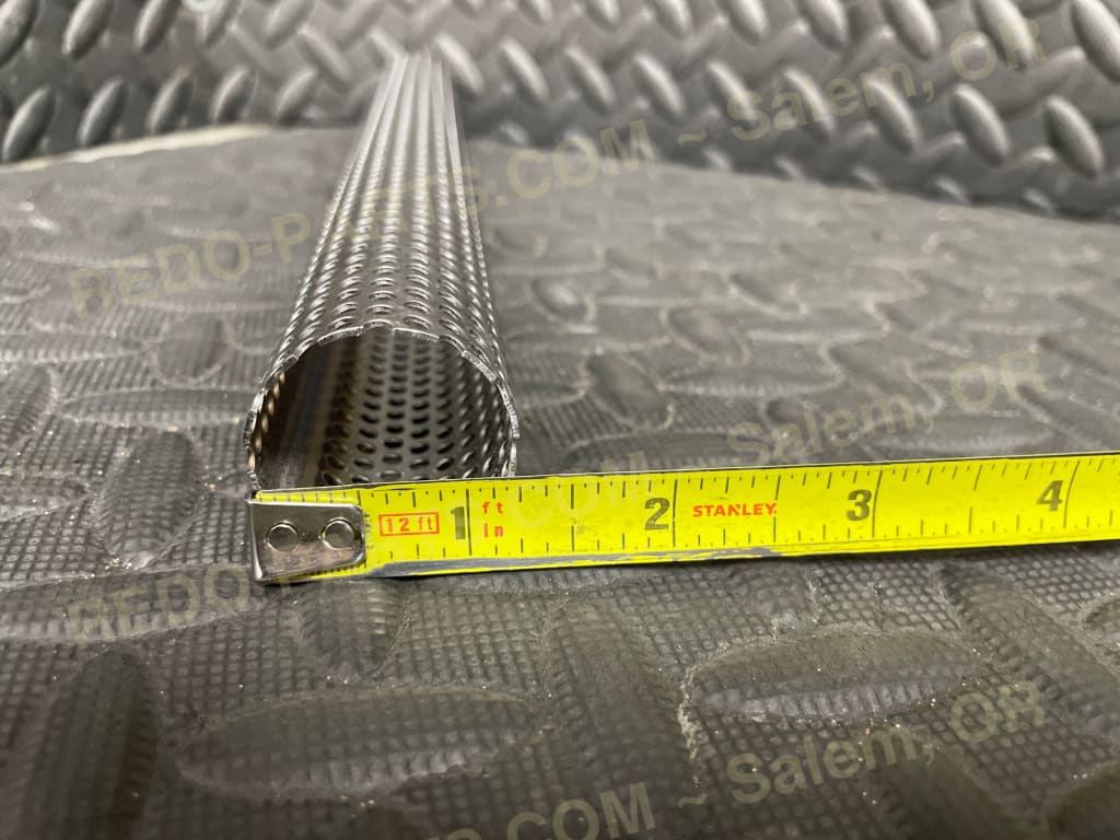 Perforated Pipe for Silencers. 1.25” OD X 12”*NEW* - Parts - New
