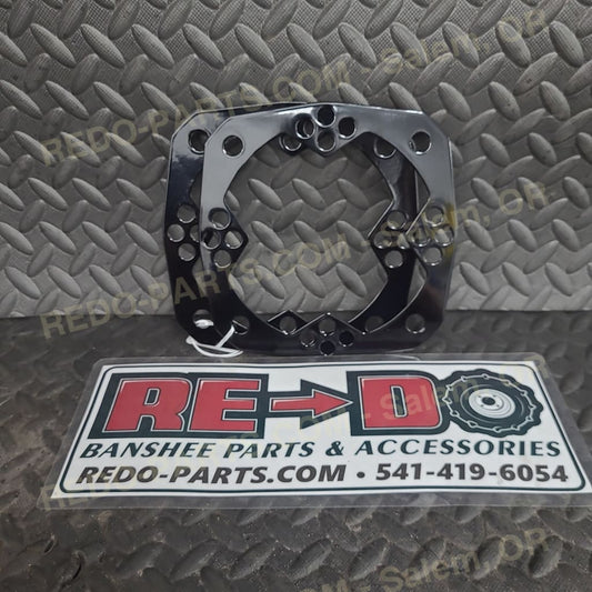 Powder Coat OEM Front Brake Wheel Shield set of 2 Black *USED LIKE NEW* Parts - Used