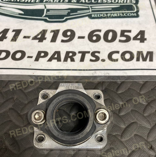 Pro Design Intake Flange with Boot. Single *USED* Parts - Used