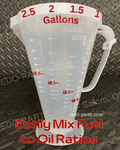 Ratio Rite 2-Stroke Oil Measuring Cup w/ Lid *NEW* Parts - New