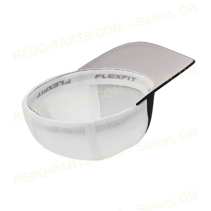 Re-Do Logo Trucker Flexfit Hat Red White Logo Black with White Mesh *NEW* Swag