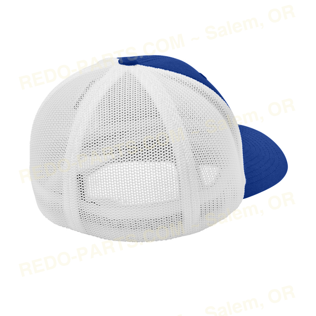 Re-Do Logo Trucker Flexfit Hat Red White Logo Royal Blue with White Mesh *NEW* Swag