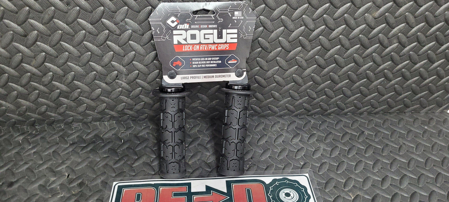 ODI ROGUE LOCKON GRIP 125MM BLACK/BLACK *NEW*